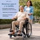 thumbnail image 2 of Silla Ruedas Todo Terreno Plegable Estructura Acero Descansa Brazo Abatible Reposapies Freno Usuario Soporta 150kg, 2 of 8