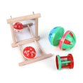 thumbnail image 3 of 8pcs/set Pet Bird Toy Hanging Cage Swing Bridge Toys Combination Set for Small Animals, 3 of 8