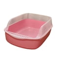 thumbnail image 3 of Caja de arena para gatos, bandeja de arena para mascotas superior abierta, , duradera, de viaje, grande y Yuyangstore Bandeja de arena para gatos, 3 of 8