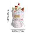 thumbnail image 3 of Adornos navideños, regalos navideños, plantas de peluche de Papá Noel, lindo ramo de peluche con luces LED para Navidad, cumpleaños y más., 3 of 6