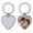 Heart, variant on Custom Keychain With Picture - Personalized Engraving Photo Text Keychains, For Women Men, Anniversary Valentine's Day Gifts (Circle)