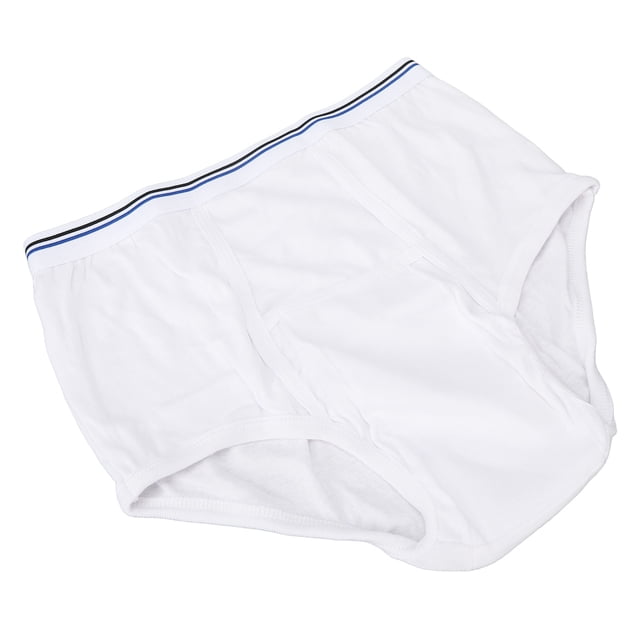 Calzoncillos para incontinencia para hombres, almohadilla absorbente frontal de algodón, ropa interior lavable para incontinencia nocturna, calzoncillos L