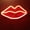 Red, variant on Neon Night Light, LED Neon Signs Lips Neon Lights, Blue, USB Operated, Bedroom