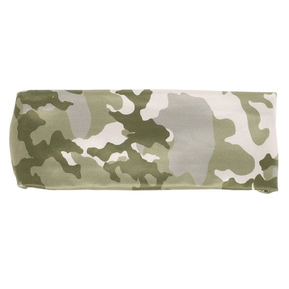 HONMEET 2Pcs Green Camo Colors Polyester Sweat Absorption Non-Slip Moisture-Wicking Headband for Workout Headband