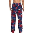 thumbnail image 2 of Bixox Men's Hot Cocoa Snowflake Mittens Patterned Pajama Pants with Pockets Lounge Clothes for Home, 2 of 5