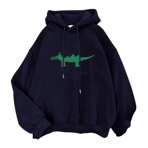 Gibobby Sudadera de Manga Larga Sudaderas con capucha para mujer, sudaderas de otoño para chica adolescente, ropa informal, sudaderas con capucha (Negro, XL)