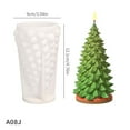 thumbnail image 2 of Christmas Tree Aromatherapy Candle Gypsum Mould - DIY Christmas Decoration Mould for Making Tree-Shaped Candles & Gypsum Ornaments, Home Holiday Craft Tool, 3.54*4.76in, J, 2 of 3