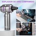 thumbnail image 5 of Kisfam Aspiradora para Auto, Aspiradora Mini de Alta Potencia 22000PA, Recargable Aspiradora de Mano, Soplador de Aire Inalámbrico y Aire Comprimido Portátil para Coche y Hogar (Púrpura Plateado), 5 of 5