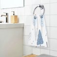 thumbnail image 3 of Yayeee 100% Cotton Hand Towels for Bathroom 16" x 28" Soft Absorbent Kitchen Towel, White Snowman, 3 of 7