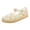 Gold, variant on Owordtank Girls Jelly Sandals Closed Toe Non Slip Soft Flat Sandals Summer Casual Beach Shoes for Toddler/Little Kid/Big Kid