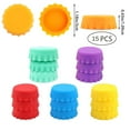 thumbnail image 2 of WUSI 15 Pcs Silicone Rubber Bottle Caps, Reusable Beer Caps for Home Brewing Beer, Soft Drink, Beer Bottle, Soda Bottles Kitchen Gadgets (Multi-Color), 2 of 6