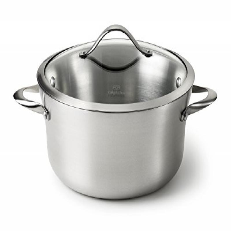 Calphalon Contemporary Stainless Steel 6.5Quart Covered Sauce Pot