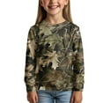 thumbnail image 2 of Garronmavis Cute Green Camo Boys Long Sleeve T-Shirts Size 3-4 Loose Kids Crewneck T-Shirts Fall Tops Lightweight Kids Basic Soft Long Sleeve Tees Top for Outdoor Activities, 2 of 7