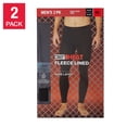 thumbnail image 2 of 32 Degrees Heat Men's 2-pack Quick Dry Soft Fleece Lined Base Layer Pants-Black / XL, 2 of 7