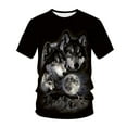 thumbnail image 3 of T-shirt pour Hommes à Manches Courtes Hommes Femmes Printemps Été Décontracté Ajusté Imprimé 3D T-Shirt à Manches Courtes Haut Blouse, 3 of 4