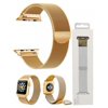 42mm Stainless Steel Wristband for i-Watch Series 1/2/3/4 Milanese Loop with Strong Magnetic Closure Strap - Gold