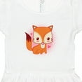 thumbnail image 4 of Inktastic Fox Girl Cute Woodland Animal Girls Toddler Dress, 4 of 5