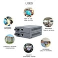 thumbnail image 3 of Optical Fiber Media Converter, Durable AC100~250V Fiber Transceiver SC10/100/1000M  For IEEE802.3z/AB, 3 of 8