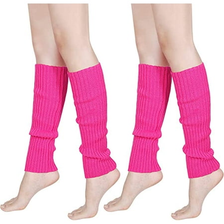 

Egebert 80s Women Neon Leg Warmers Knit Ribbed Leg Warmer for Party Accessories