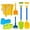 E-T6, variant on Sand Castle Building Kit for Kids Beach Toys Set with Bucket Shovels Molds Sand Timer Foldable Travel Sandbox Toys for Toddlers Ages 3-10 BPA-Free Plastic,C