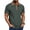 Green, variant on WIZUTIZ Mens Henley Shirts Short Raglan Sleeve Fashion Button T Shirt Casual Collared Golf Shirt