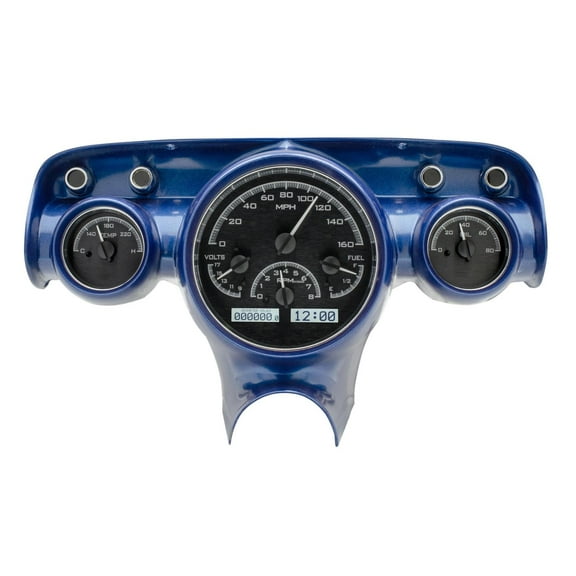 Dakota Digital VHX-57C-K-W 1957 Chevy Car VHX Instruments, Black