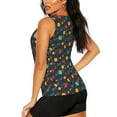 thumbnail image 3 of Fotbe Vintage Records Blusas Sin Mangas para Mujer – Estilo Casual, Corte Suelto, Slim-Fit, Cuello Redondo Deportivo, Tops de Verano para Gimnasio y Yoga-Large, 3 of 7