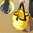 thumbnail image 1 of thinsony Collapsible Bucket Foldable Water Container Portable for Camping 20L Yellow, 1 of 9
