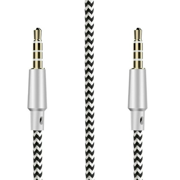 axGear 3.5mm 4 Pole Aux Cable 4 position Stereo Mic Audio MM Wire Gold Plated 10Ft