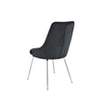 thumbnail image 2 of Topline Home Furnishings Velvet Side Chair with Chrome Legs, 2 of 6