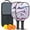 Black, variant on Pickleball Paddles Set Of 2, Fiberglass Surface, Liquid & Marble Print, 4 Balls & Bag