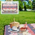 thumbnail image 4 of Xihbxyly Manta de Picnic Al Aire Libre, Tapete de Arena Portátil, Elegante Tapete de Picnic Extragrande, Ideal para Playa, Camping, Senderismo, Viajes, Conciertos Familiares Al Aire Libre, Fácil de L, 4 of 6