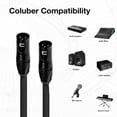 thumbnail image 5 of Coluber Cable 3-Pin XLR m- 1/4" TRS Balanced Stereo Cable - XLR Cable 1.5ft, 5 of 7