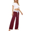 thumbnail image 5 of SIEANE Women's Wide Leg Pants Casual Stretch Pant Lounge Pants, 5 of 5