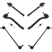 Detroit Axle - Front Sway Bars Tie Rods for 2011-2012 Hyundai Sonata Kia Optima, 13.82‘’ Sway Bar End Links, Inner & Outer Tie Rod Ends Replacement