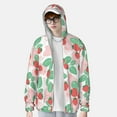 thumbnail image 3 of Pofeuu Strawberry Print Sun Protection Outdoor Lightweight Full Zip UV Cooling Hoodie Long Sleeve Summer Clothing for Outdoor Hiking-X-Large, 3 of 5