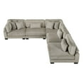 thumbnail image 3 of Lexicon Traverse Corduroy 5-Piece Modular Sectional in Taupe, 3 of 10