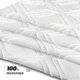 thumbnail image 3 of Cortina de ducha DEKAXID de estilo rústico con mechones blancos y estampado de volantes de diamantes, elegante y chic, de tela bordada, estilo bohemio, para baño, 3 of 6