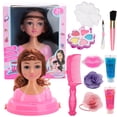 thumbnail image 2 of Fashion Makeup Doll Set Dress Up Braid Toys Girl Toys Kit, 2 of 8