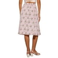 thumbnail image 3 of Faldas Midi Peasant de Mujer INSPIRE CHIC con Cintura Elástica A-Line con Estampado Floral Ditsy en Color Rosa Talla XS, 3 of 6