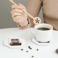 thumbnail image 6 of Balery 6 Pcs Cat Holding Mugshot Signleather Coasters Set, Drink Table Cup Coasters For Living Room Kitchen Coffee Decor, 6 of 9