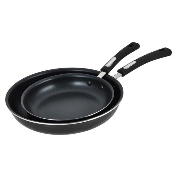 Hamilton Beach 2 Piece Aluminum Non Stick 9" and 11" Fry Pan Cooking Set