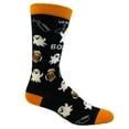 thumbnail image 5 of Women's Here for The Booze Socks Funny Ghost Halloween Party Graphic Novelty Footwear, 5 of 8