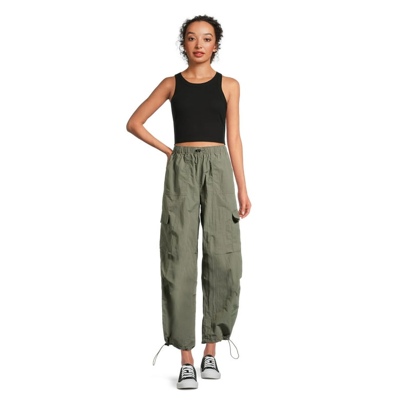 No Boundaries Juniors' Parachute Pants, Sizes XS-XXXL 