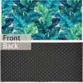 thumbnail image 5 of Welcome Green Tropical Leaves Doormat Indoor Outdoor Patio Door Mats Non-Slip Entrance Mat for Home,Outside Entry,Yard,Floor,Patio 17x30INCH, 5 of 6