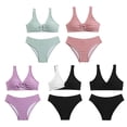 thumbnail image 5 of Uccdo 7-14T Girls 2 Pieces Bikinis Swimsuits, Teenager Big Girls Solid Bikini Bathing Suit, Size 7-14 Years, 5 of 6
