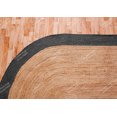 thumbnail image 5 of Chouhan Rugs Natural Jute Dark Grey Bordered Rug Bohemian Rug Decor Rug Handwoven Rug Custom Rug Decorative Rug, 5 of 6