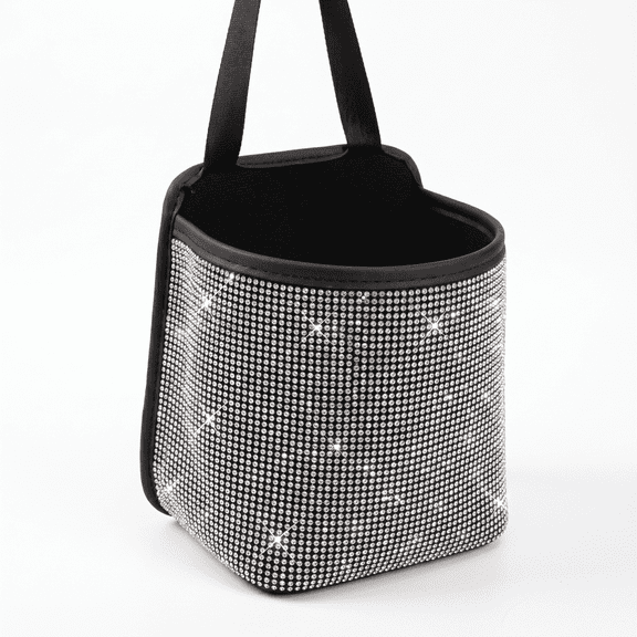 Generic Universal Car Backseat Storage Organizer, Sparkling Bling Rhinestone Decor Auto Interior Accessory