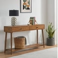 thumbnail image 2 of Martin Svensson Home Mid Century Modern 2 Drawer Sofa Console Table, Cinnamon, 2 of 9