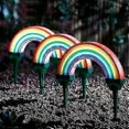 thumbnail image 4 of 3pcs Outdoor Solar Power Garden Stake Lights Led Rainbow Pathway Light Lamp Bd xi, 4 of 5